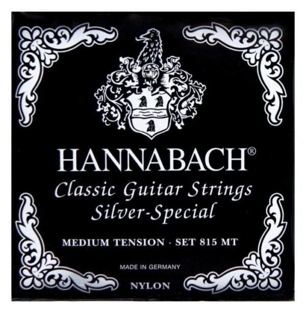 Hannabach 815 MT Saiten Medium Tension schwarz
