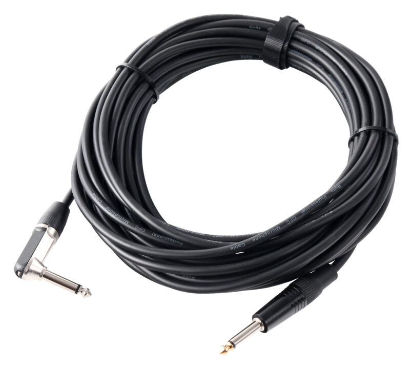 Pronomic Stage INST-A-10 Instrumentenkabel Winkelstecker 10m schwarz