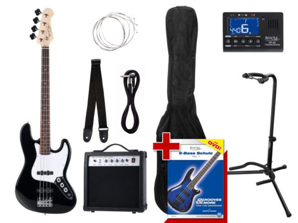 Rocktile Groover's Pack JB E-Bass Black Set II