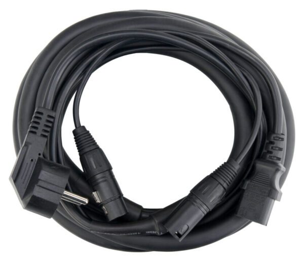 Pronomic Stage EUIECX-6 Hybridkabel Schukostecker auf Kaltgerätebuchse, XLR/XLR 6m