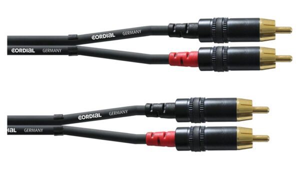 Cordial CFU 3 CC Cinchkabel 3 Meter Paar