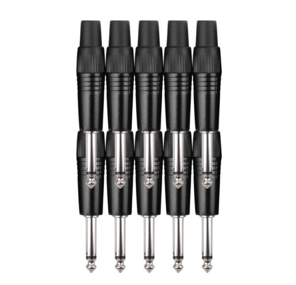 Pronomic JPLUG Black Klinkenstecker - 10er Pack