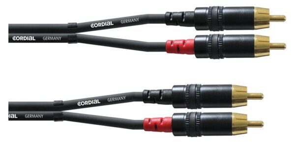 Cordial CFU 1,5 CC Cinchkabel 1,5 m Schwarz