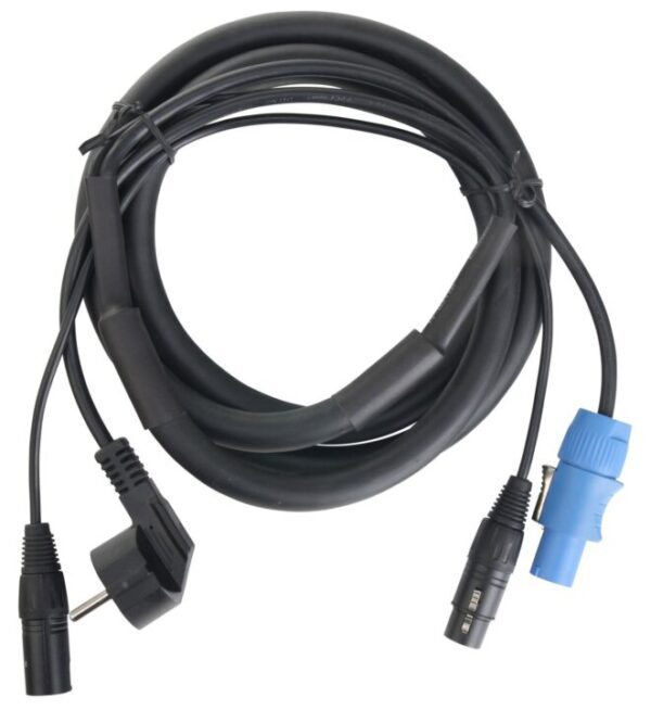 Pronomic Stage EUPPD-2.5 Hybridkabel Schuko/Powercon kompatibel + DMX 3-polig, 2,5m