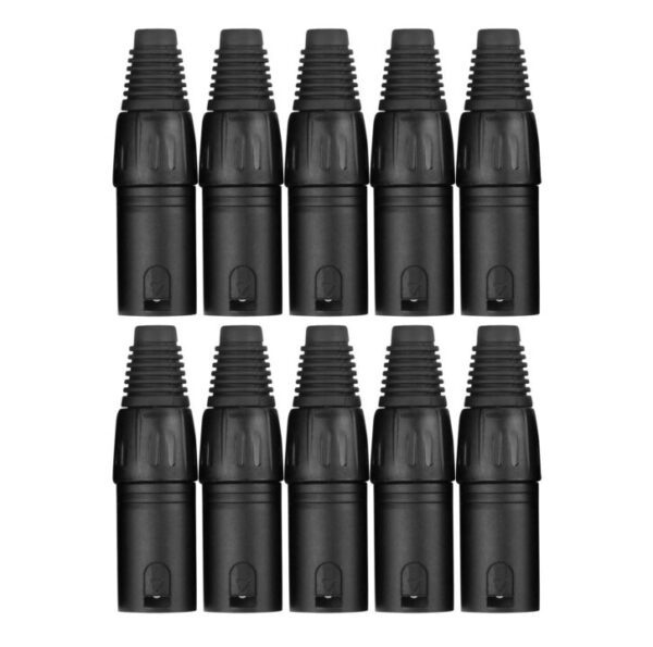 Pronomic XMPLUG Black XLR Stecker male - 10er Pack