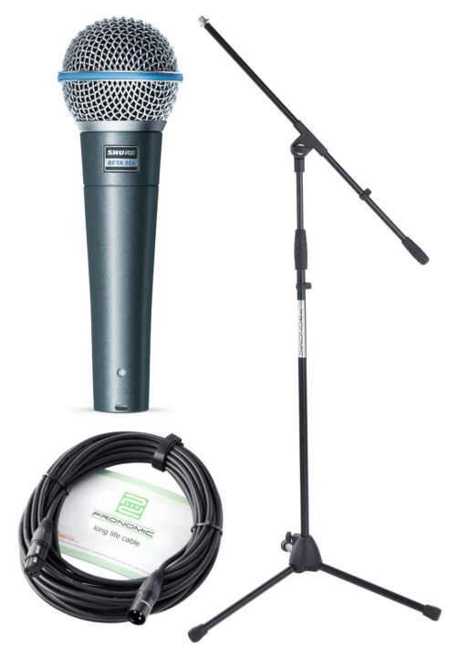 Shure Beta 58A Mikrofon Set+ Ständer+ Kabel