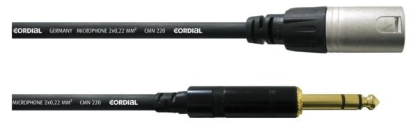 Cordial CFM 3 MV Stereoklinke/XLR Kabel 3 m Schwarz