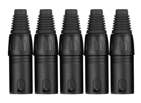 Pronomic XMPLUG Black XLR Stecker male - 5er Pack