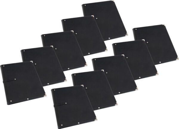 Classic Cantabile Notenmappe Standard Schwarz 10er Set
