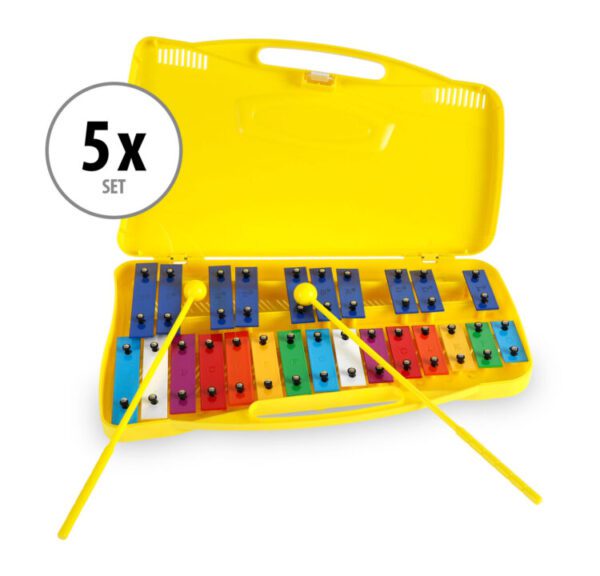 5x SET Classic Cantabile GSG-25 Sopran Glockenspiel chromatisch