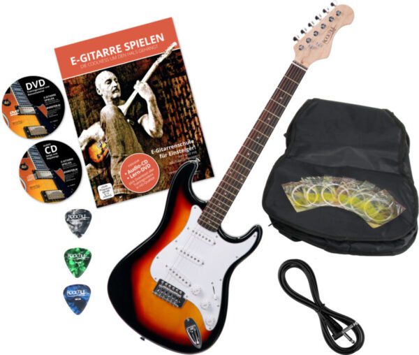 Rocktile Sphere Classic E-Gitarre Sunburst + Zubehör-Set