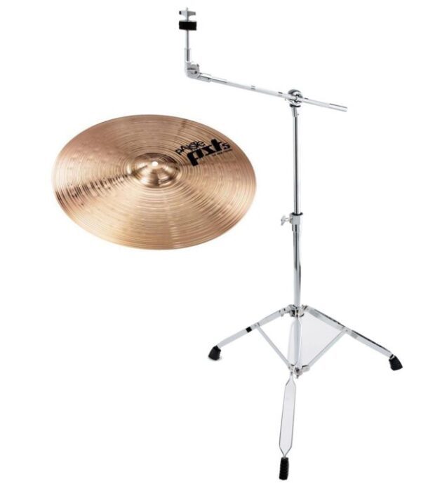 Paiste PST 5 18" Ride Crash mit Galgenständer Set