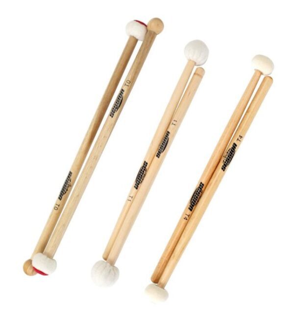 XDrum Paukenschlägel Set mit 3 Paar: Soft, Medium, Hard