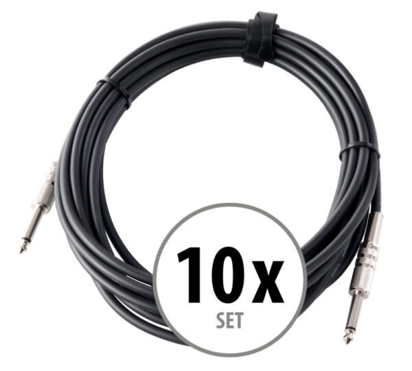 Pronomic Instrumentenkabel / Klinkenkabel 6 m 10x Set