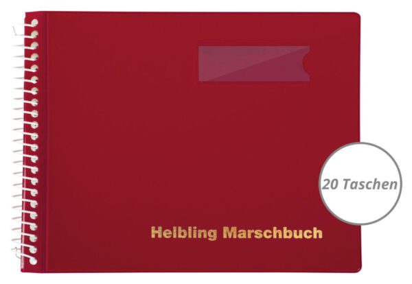 Helbling BMR20 Marschbuch rot 20 Taschen