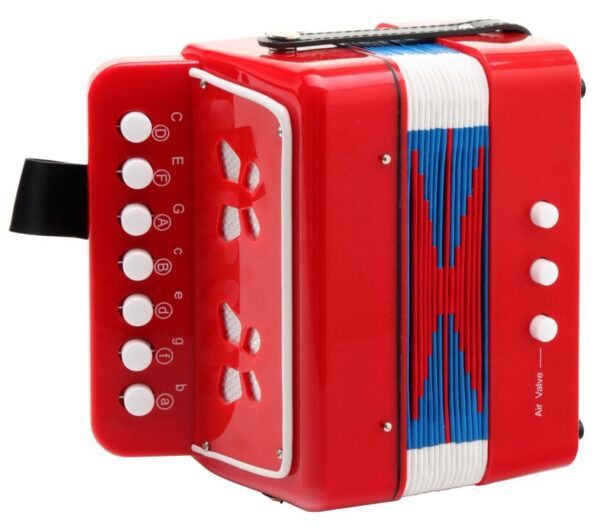 Classic Cantabile Bambino Kinder-Akkordeon, rot, 2 Bässe