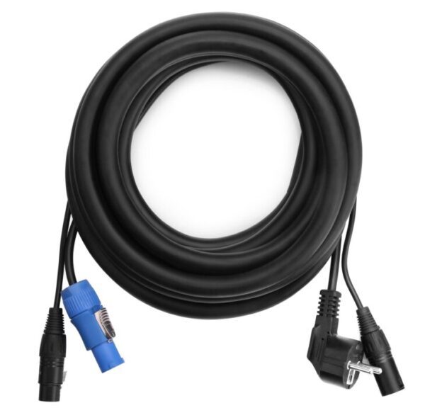 Pronomic Stage EUPPD-5 Hybridkabel Euro/PowP/DMX Schuko/Powercon kompatibel + DMX 3-polig, 5m