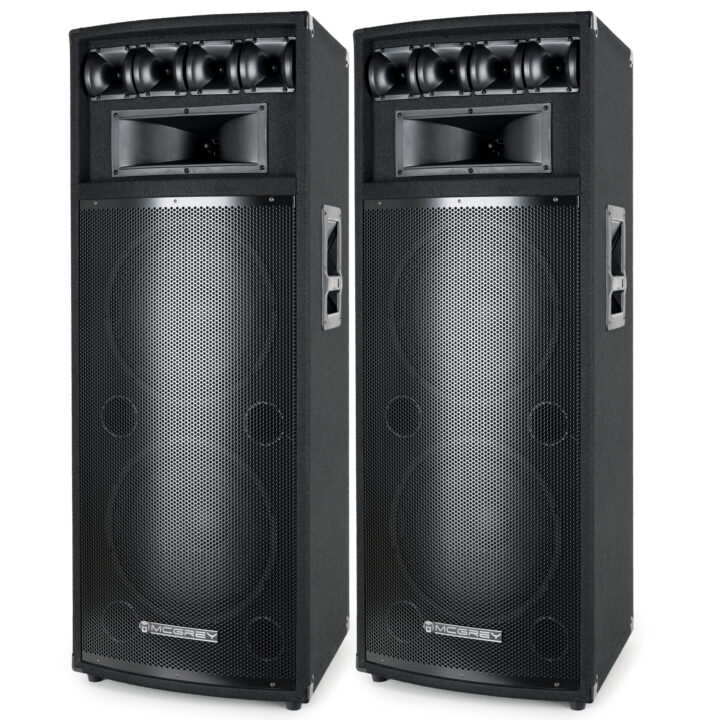 McGrey PowerDJ-212 Passiv-Box, Paar 2 x 800W
