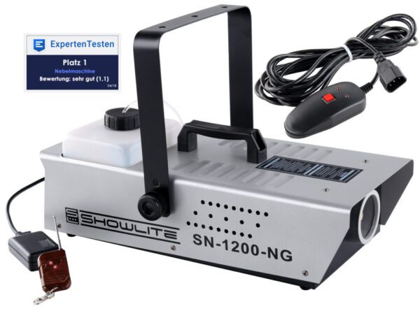 Showlite SN-1200 Nebelmaschine 1200W inkl. Fernbedienung